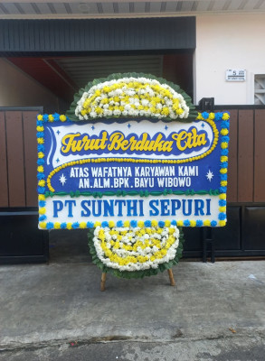 Papan Bunga Duka di Ungga